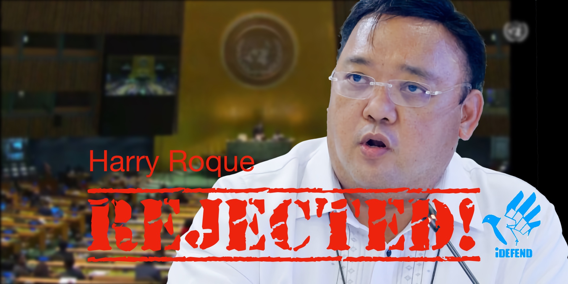 Harry Roque Rejected banner