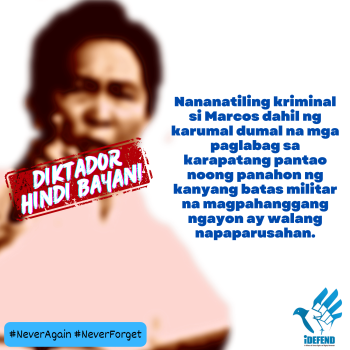 Marcos HINDI Bayani!